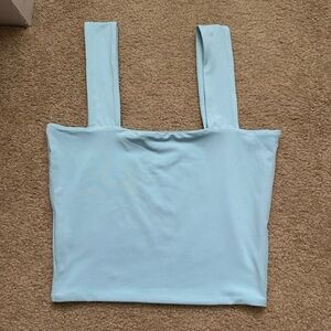 Blue crop top